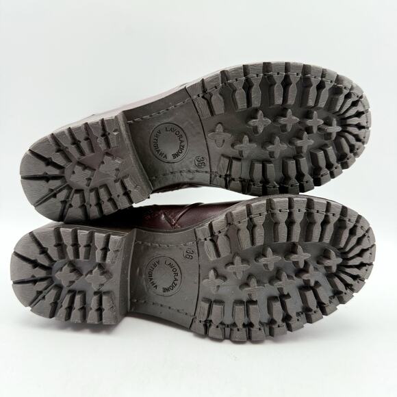 Bueno Womens Fallon Bootie EU 36 US 5.5-6 Merlot Dark Red Leather NIB - Picture 12 of 13